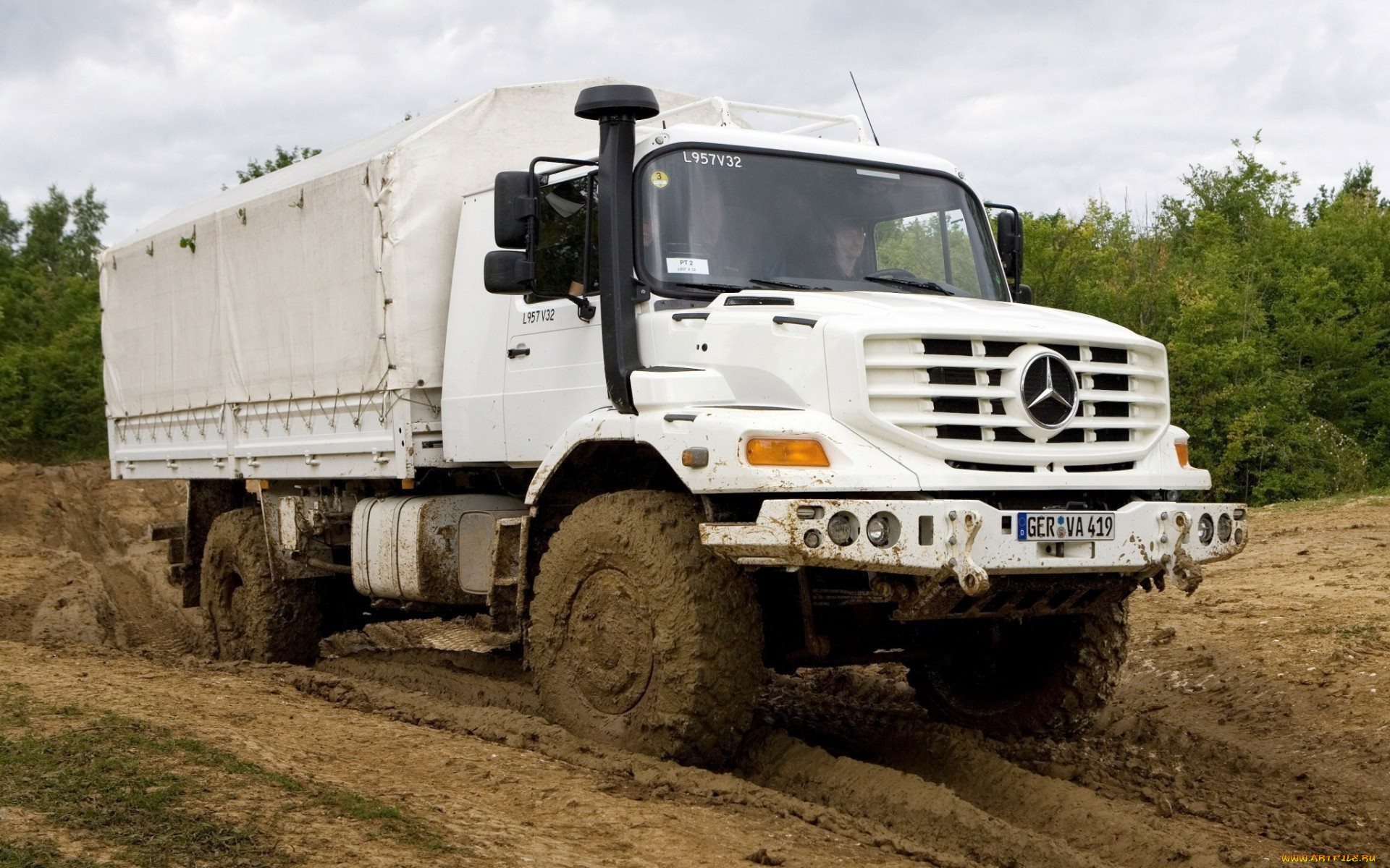 , mercedes, trucks, 